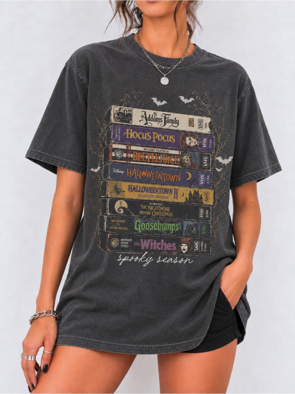 Vintage Fall Halloween Tee Spooky Season Comfort Colors T-Shirt